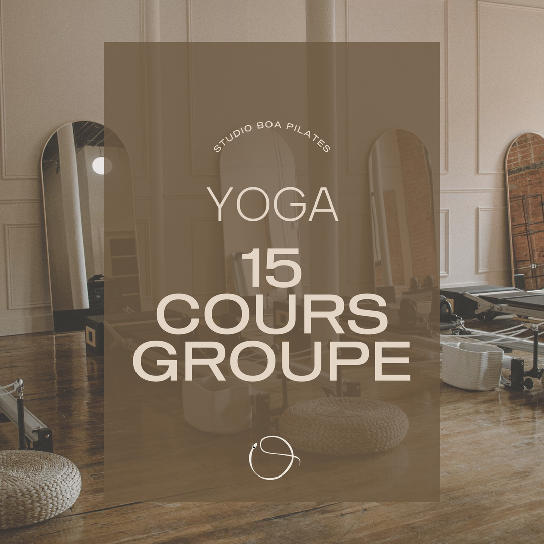 Yoga - Forfait 15 Cours de Groupe