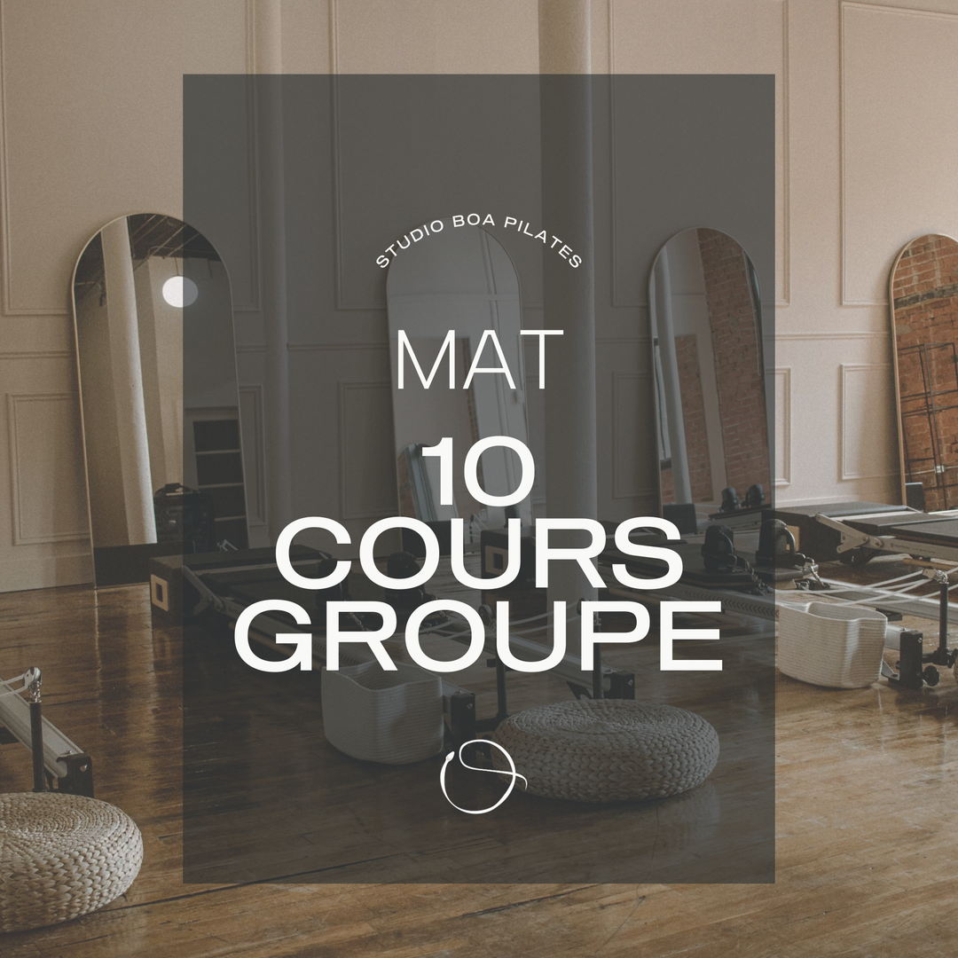 Mat Pilates - Forfait 10 Cours de Groupe